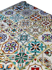 TOVAGLIA CERATA COPRITAVOLO PLASTIFICATA ANTIMACCHIA