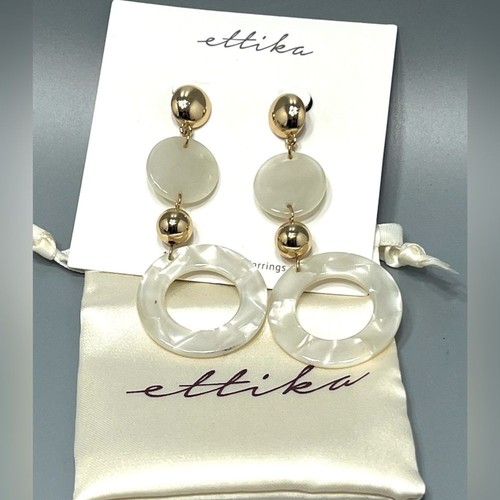 Ettika gold p orecchini - gold, m.o.p.