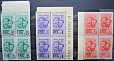 Repubblica Sociale Italiana 1944 Fratelli Bandiera serie Quartina MNH** (C.ST)