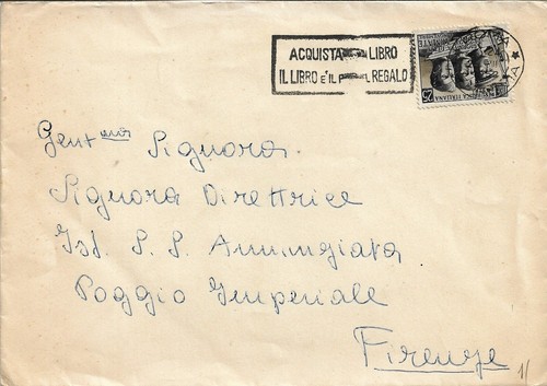 Busta viaggiata internamente - viaggiata,