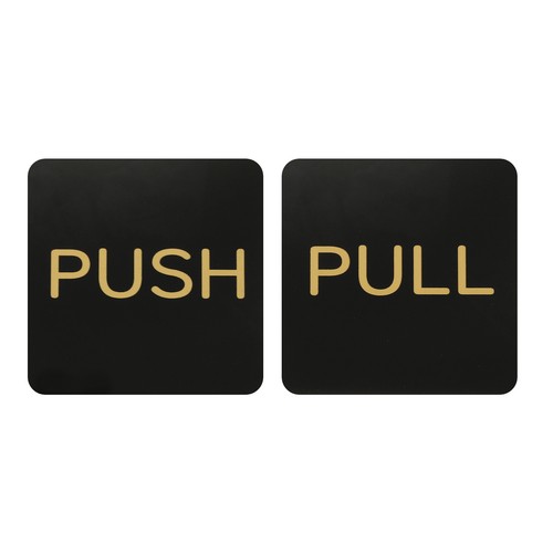 Adesivi porta push pull - adesivi, 3in