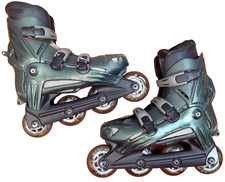ROLLERBLADE VIABLADE HWY 7 PATTINI IN LINEA TRIFORCE M 25,5 EU38,5 US7,5 SENZA FRENI