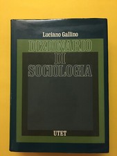 Dizionario di sociologia-di Luciano Gallino-libro UTET 1983