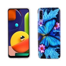 Custodia cellulare per Samsung Galaxy A30s custodia protettiva back cover bumper astucci telaio blu