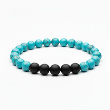 Bracciale TURCHESE e NERO con