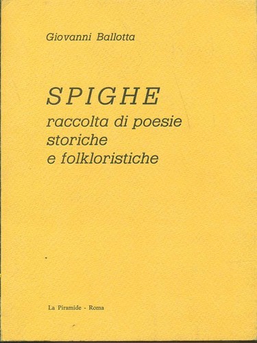 Spighe raccolta poesie - spighe, di