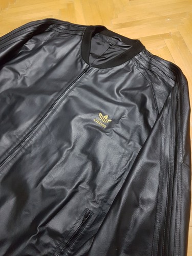 Adidas giacca bomber pelle a15 - pelle,