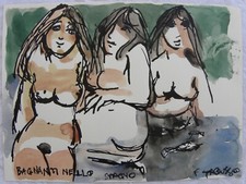 Francesco Tabusso (Sesto San Giovanni 1930 – Torino 2012) Bagnanti nello stagno