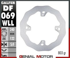Galfer Disco Freno Posteriore Wave Fixed Solid 240X5mm Hm Crf 450 Motard 2003