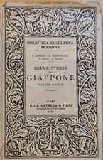 Breve storia del Giappone, N. Konrad - Laterza ed. 1936, Biblioteca di cultura