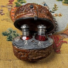 Antico caddy francese in vetro