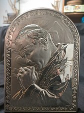 QUADRO IN ARGENTO DI PAPA