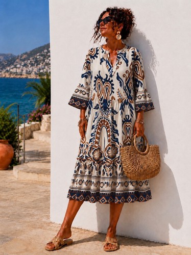Damen sommerkleid boho - boho, tunika