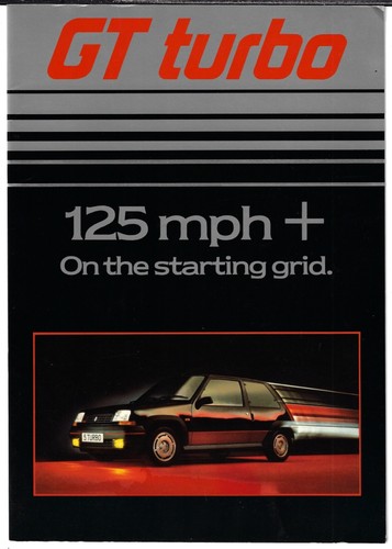 Renault turbo 1986 - gt,