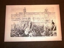 Re Umberto I di Savoia e Regina Margherita Sicilia nel 1881 Palermo P.Vittoria