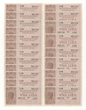 1 LIRA  ITALIA LAUREATA LUOGOTENENZA 1944 (VENTURA)   FDS N PROGRESSIVI