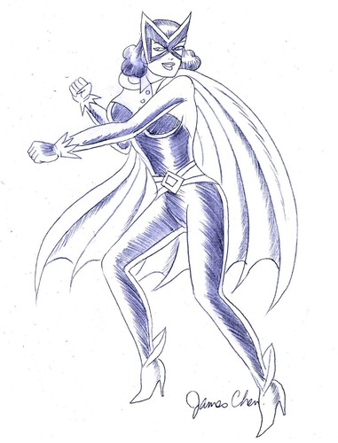 Golden age batwoman schizzo - golden,