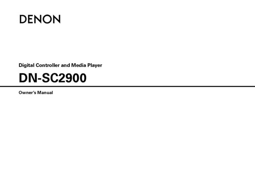 Denon sc2900 controller - denon, dn-sc2900