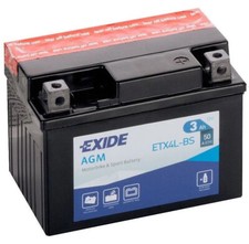 BATTERIA MOTORINO SCOOTER 50 CC EXIDE AGM 12V 3 AH 50 A POSITIVO DX 115x70x85