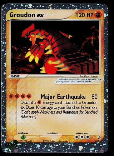 Carta pokemon groudon - pokemon, ex