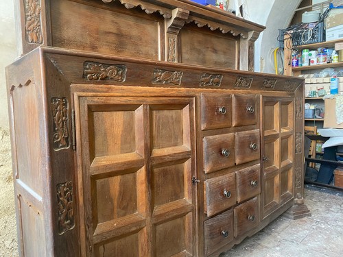Mobili intarsiati legno - , noce