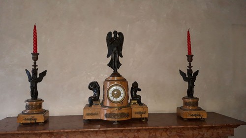 Antico orologio trittico - antico,