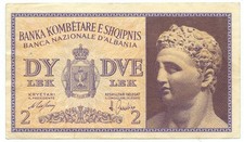 2 LEK REGNO D'ITALIA E ALBANIA