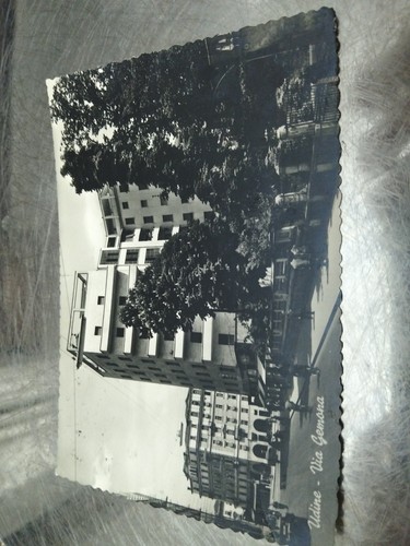 Cartolina antica udine via - udine,
