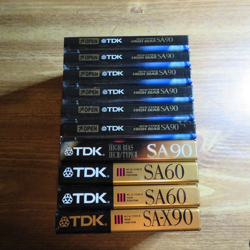 Lotto cassette vuote tdk - cassette, sa