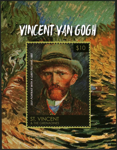 Foglio francobolli vincent - francobolli,