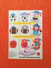  PUBBLICITA' ORIGINALE - ADVERTISING "POPPLES" MATTEL anni 80