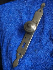 MANIGLIA ANTICA VINTAGE IN BRONZO   CON FORO CHIAVE  PER PORTA PORTONCINO