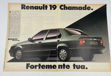 Clipping Pubblicità Advertising 1990 Renault 19 Chamade Fortemente tua