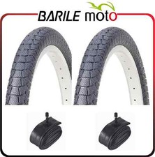 Kit 2 Copertoni + 2 Camere d'Aria Bici 20 x 1.95 BMX  NERO 