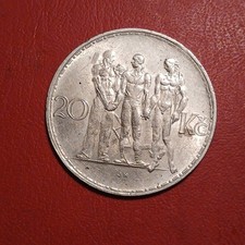 Cecoslovacchia moneta korun - cecoslovacchia, 20