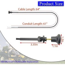Cavo Ammortizzatore 61 Pollici Cavo Filo Acciaio Guaina Gomma Protezione Resiste