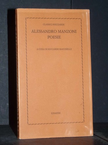 Manzoni poesie cura - -, r