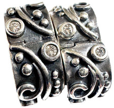 (COPPIA) BRACCIALE PANDORA ARGENTO STERLING CHAMPAGNE TENDRIL CLIP CHARM 790380CCZ