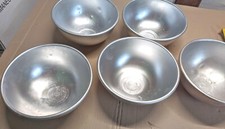 5 Stampi usati alluminio zuccotto, 18 cm, torta, dolce, professionali