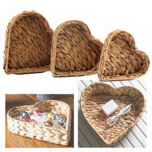 Set vassoi cuore - cuore, intrecciati