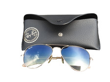 OCCHIALI SOLE UNISEX RAY BAN 3025 AVIATOR LARGE METAL  001 ORO ORIGINALI