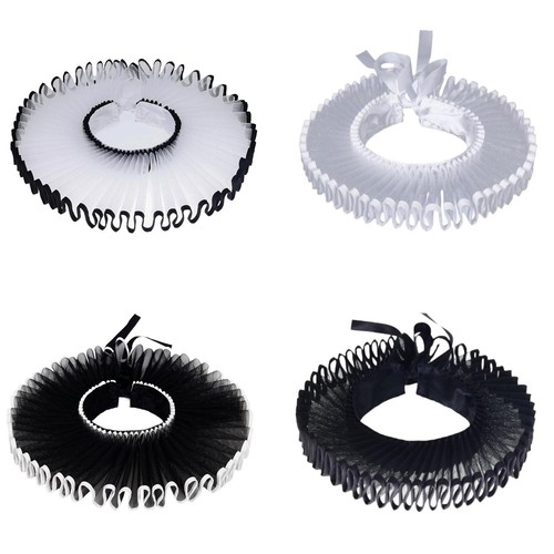 Ruffled neck ruff colletto - ruffled,
