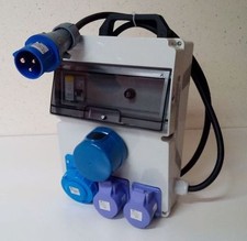 Quadro Trasformatore per Ponteggi-Trasf. Toroidale 60VA-220/24V-con Crepuscolare