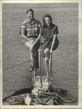 1957 Press Photo Mr & Mrs