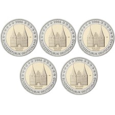 2 euro Germania 2006 fdc Porta di Lubecca - Schleswig-Holstein 5 zecche