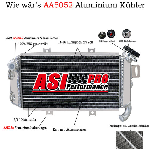 Radiatore racing alluminio per