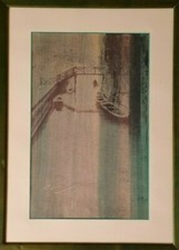 DIPINTO ORMEGGIO BARCHE - 46 x