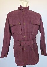 Cappotto giacca tela vintage Belstaff RoadMaster taglia 42 donna viola sfumato