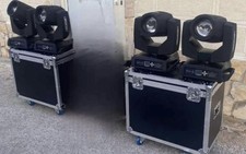 Coppia di Teste Mobili BEAM 14R 295W RGBW con FlightCase Wisdom Line