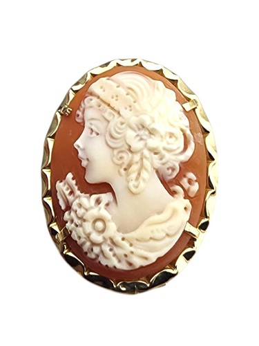 Spilla ciondolo cammeo in - spilla,